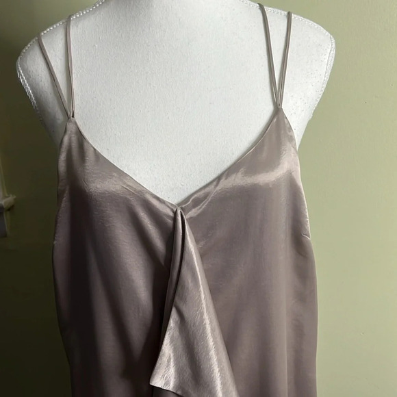 Banana Republic HERITAGE Strappy Cascade Front vintage taupe maxi dress - Picture 10 of 17